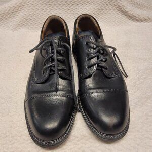 Dockers 0902214 Oxford Men's Black Leather Cap Toe Derby Shoes Size 10M